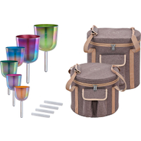 Meinl Sonic Energy ESOLCSBSET Essence Solfeggio Crystal Singing Bowl Set 6 Pièces