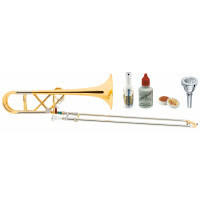 Lechgold QP-20GL Trombone Tenore Ottone Oro Deluxe Set