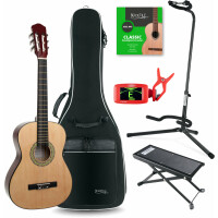 Classic Cantabile AS-851 Guitare de Concert 3/4 SET