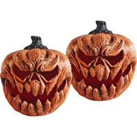 Europalms Halloween Kürbis, 25cm 2x Set
