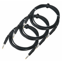 Pronomic Stage INSTS-3 cable de clavija jack 3 m estéreo, set de 3x