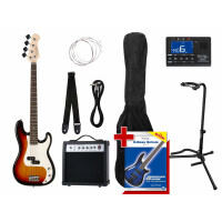 Rocktile pack Groover's PB E-Bass Set II Sunburst Groover's Pack + afinador + soporte