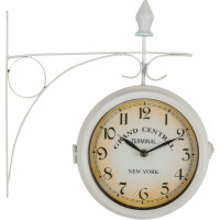 Stagecaptain BHU-4543 WM Horloge de gare grand avec support mural blanc