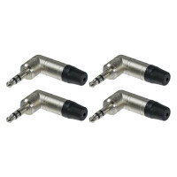 Neutrik NTP3RC Winkelklinkenstecker 3,5mm stereo 4er Pack