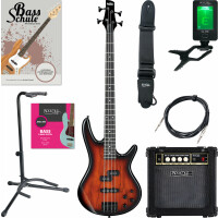 Ibanez GSR200SM-CNB Charcoal Brown Burst Starter Set