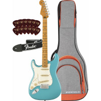 Fender Player II Stratocaster Lefthand MN Aquatone Blue Set