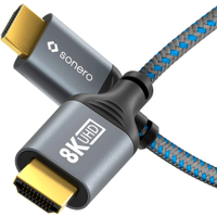 Sonero 8K HDMI-Kabel 3 m Grau/Blau