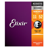 Elixir 11027 Akustik 80/20 Nanoweb Custom Light