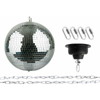 Showgear Mirror Ball Spiegelkugel 30 cm Set