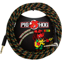 Pig Hog "Rasta Stripes" Cavo Per Strumento 6m Angolato