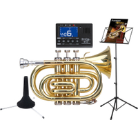 Classic Cantabile TT-400 Bb-Pockettrompet Messing Starterset