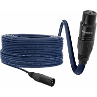 Pronomic Stage DMX3-100 DMX kabel 100m blauw met vergulde contacten