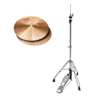 Paiste 2002 14" Sound Edge Hi-Hat + HiHat Maschine SET