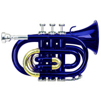 Classic Cantabile Brass TT-400 zaktrompet in Bb blauw