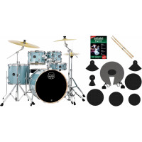 Mapex Venus Stage Drumkit Aqua Blue Sparkle Starter Set