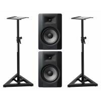 M-Audio BX8 D3 Studiomonitor Stativ Set