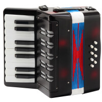 Classic Cantabile Bambino kinderaccordeon, zwart, 8 bassen