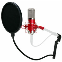 Pronomic CM-100R microphone de studio à grande membrane & filtre anti pop