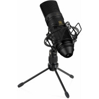 Pronomic USB-M 2000 BK Microphone à condensateur pour podcast