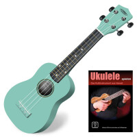 Classic Cantabile US-100 TQ Sopran-Ukulele Türkis Set inkl. Lernheft