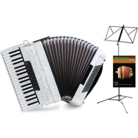 Classic Cantabile Fisarmonica 96 Bassi "Secondo V" Bianco G-g'' Set