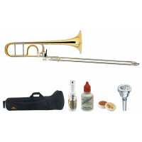 Lechgold QP-17GL Trombón Tenor de Latón Dorado