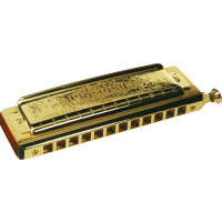 Hohner Super Chromonica 48 Gold Mundharmonika C-Dur