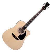 Classic Cantabile WS-10NAT-CE Guitare Folk Nature Avec Micro