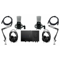 Pronomic CM-22 / Audio 6 MK2 Interview Podcast Set für 2 Personen