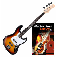 Rocktile Fatboy II SB E-Bass Sunburst Set inkl. Schule