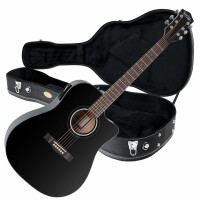 Rocktile Guitarra electroacústica D-60CE Cutaway negro (con estuche)