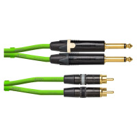 Cordial CEON DJ PLUG-RCA G 3m Cinch-Klinke Kabel Green