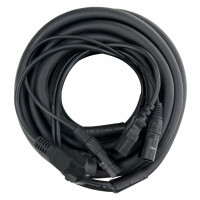 Pronomic Cable híbrido de alimentación / audio XLR 10 m