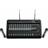 Pronomic Powermake 1200 Table de mixage avec microphones sans fil