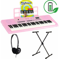 Clavier piano sans fil McGrey 6170 PK Pink Set statif et casque