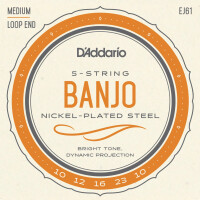 D'Addario EJ61 5-String Banjo Medium