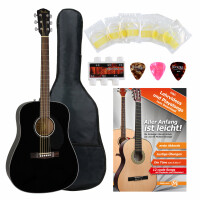 Fender CD-60S Westerngitarre Black Starter Set