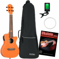 Ortega RUHWCE Konzert Ukulele Halloween Orange Set