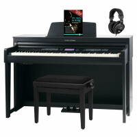 Classic Cantabile DP-A 610 Digitale Piano Zwart Mat Set met Pianobank en Hoofdtelefoon