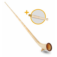 Lechgold Alphorn Deluxe F 360 cm 3-teilig Set inkl. Bb-Handrohr