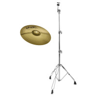 Paiste 101 Brass 16" Crash + gerader Beckenständer SET