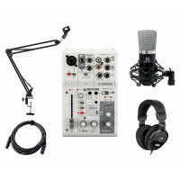 Yamaha AG03 MK2 USB-Audiointerface Weiß Set