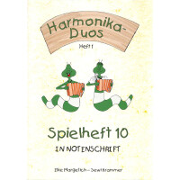 Spielheft in Notenschrift 10 für zwei Steirische Harmonika inkl. CD