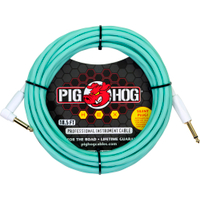 Pig Hog Hex Series Silent Cavo 5,6m Angolato Seafoam Green