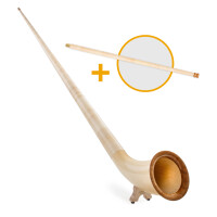 Lechgold Alphorn Deluxe F 360 cm 3-teilig Set inkl. Fis-Handrohr