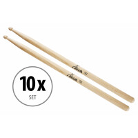 XDrum Drumstokken 5B Houten Tip 10 paar