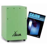 XDrum KC-37GN Cajon per bambini, verde e guida (in tedesco)