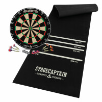 Stagecaptain DBS-1715 BullsEye Pro Tirassegno con tappetino per freccette set