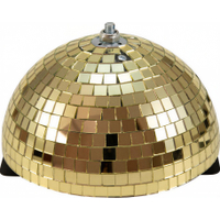 Eurolite Spiegelhalve Bol 20cm Goud Gemotoriseerd