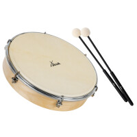 XDrum HTM-10S 10" Tamburello con pelle naturale Set con Bacchette